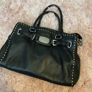 Black Leather Michael Kors Bag